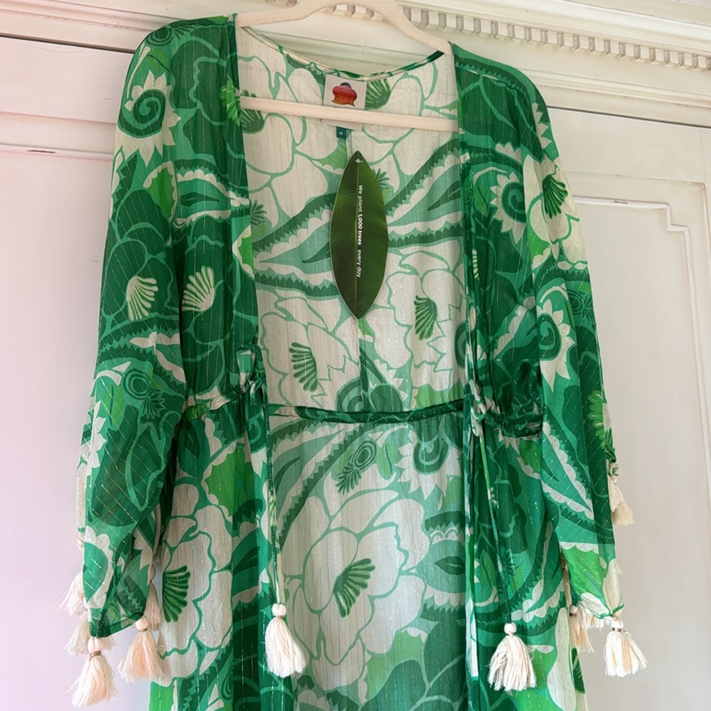 Anthropologie Farm Rio Tropical Groove Kimono Dress - Picture 9 of 9